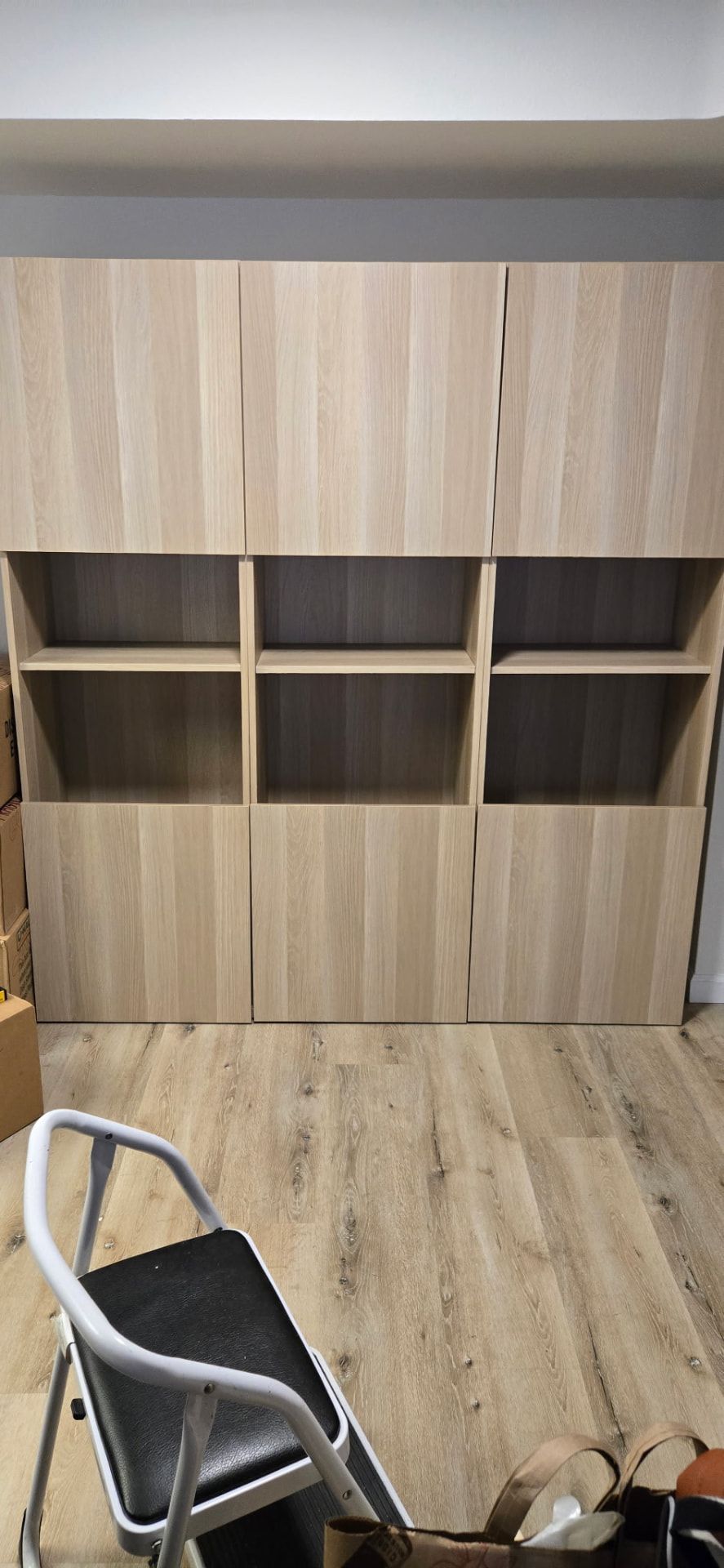 Storage Wall Assembly — after